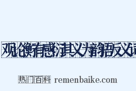 观论衡有感衍其义为韵语反义词是什么意思的图片